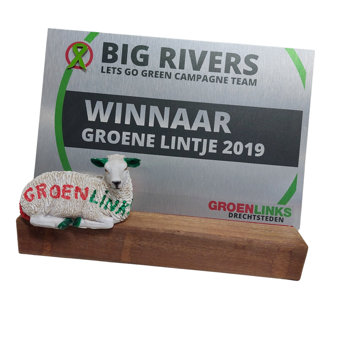 Award Groene Lintje uitgereikt door GroenLinks